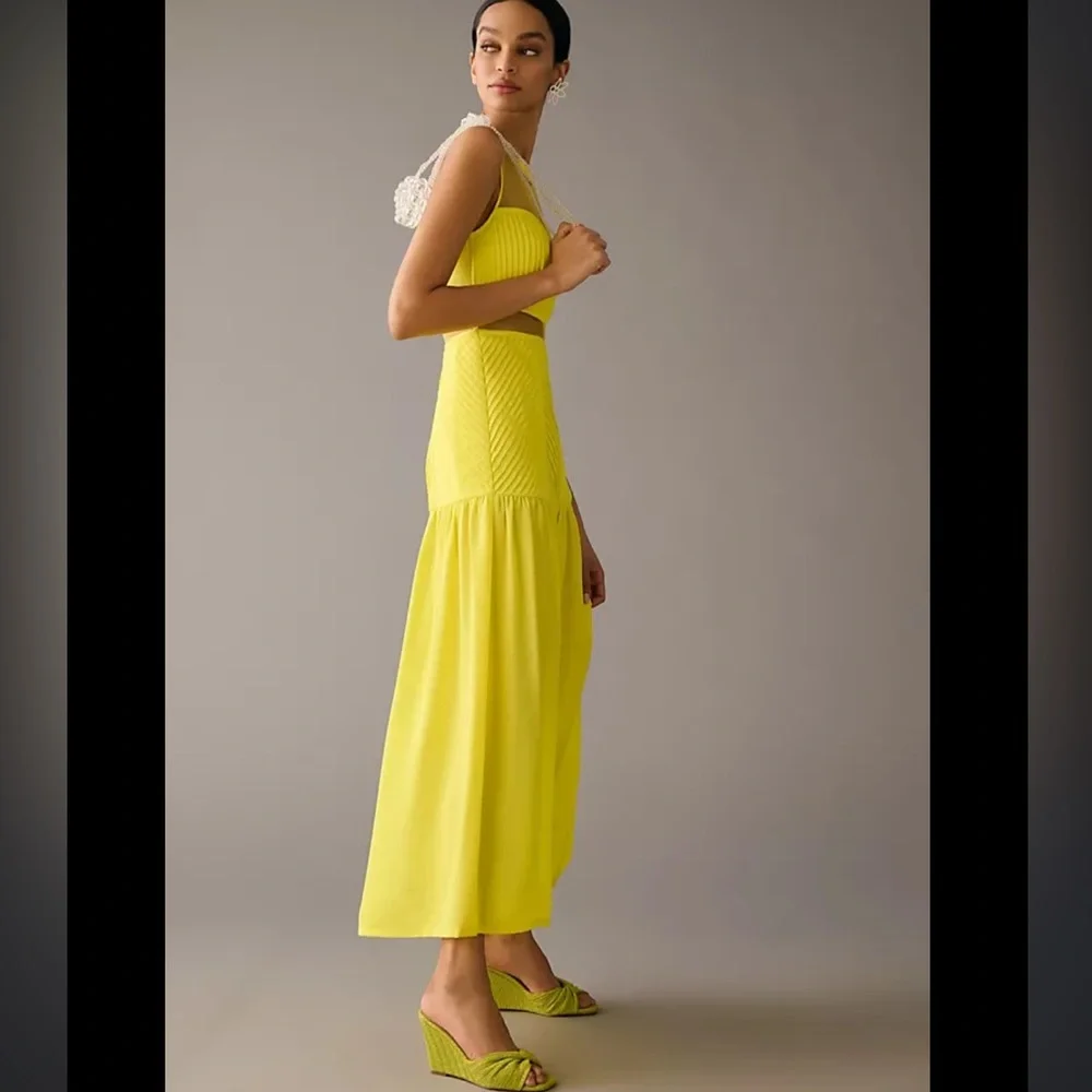 Anthropologie Vineet Bahl Puff-Sleeve Textured Dress - Picture 3 of 9